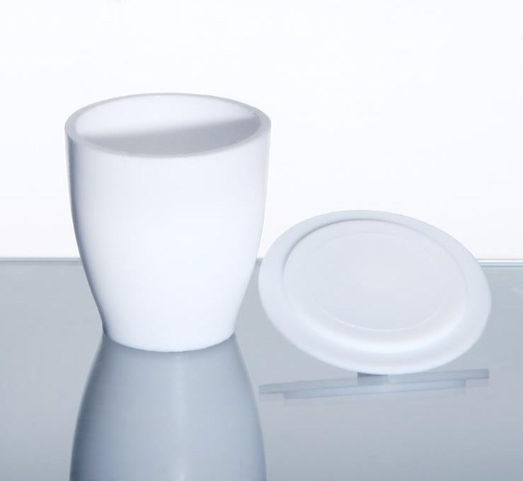 Crucible with cover, PTFE, 20 ml to 250 ml