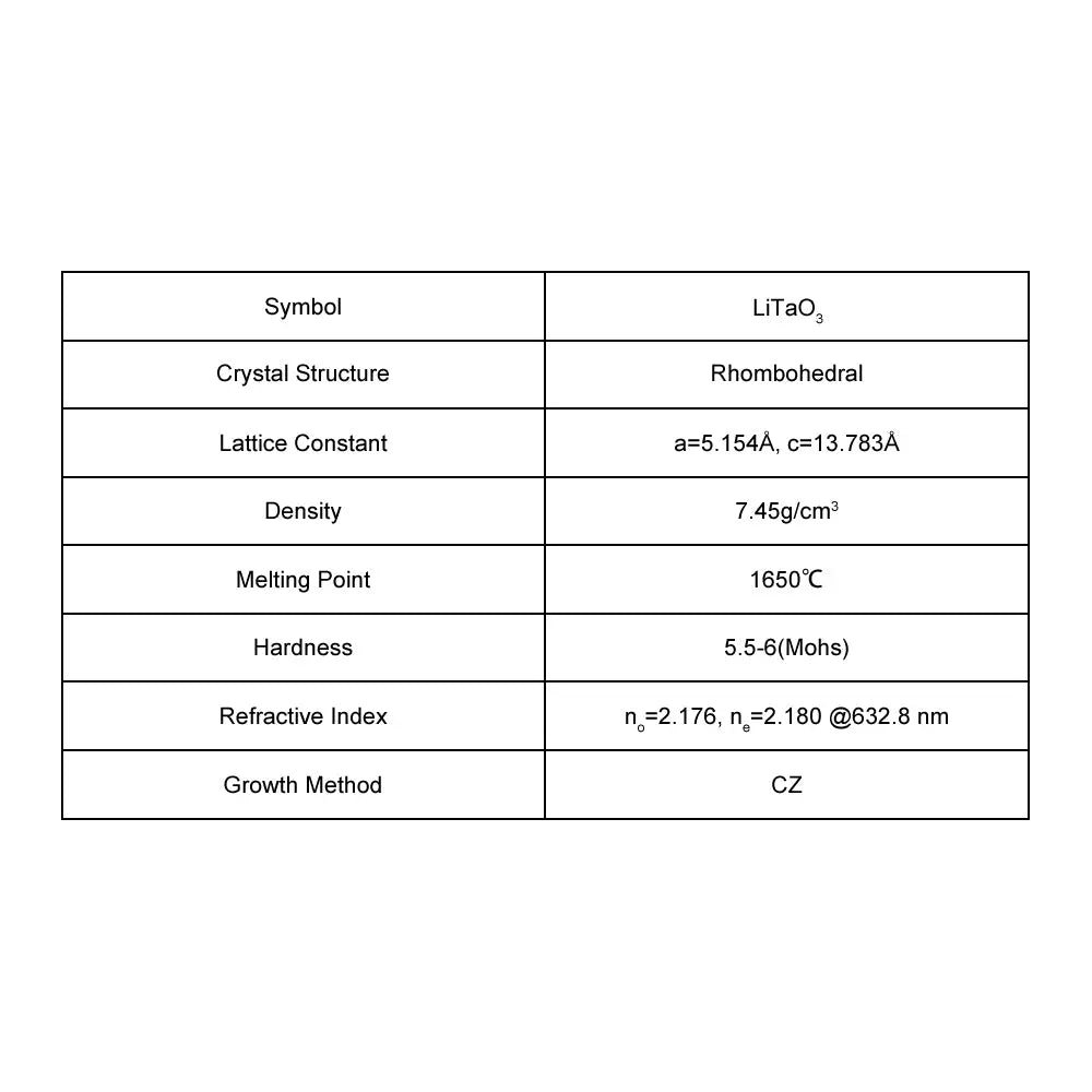 LiTaO3 Single Crystal Substrate