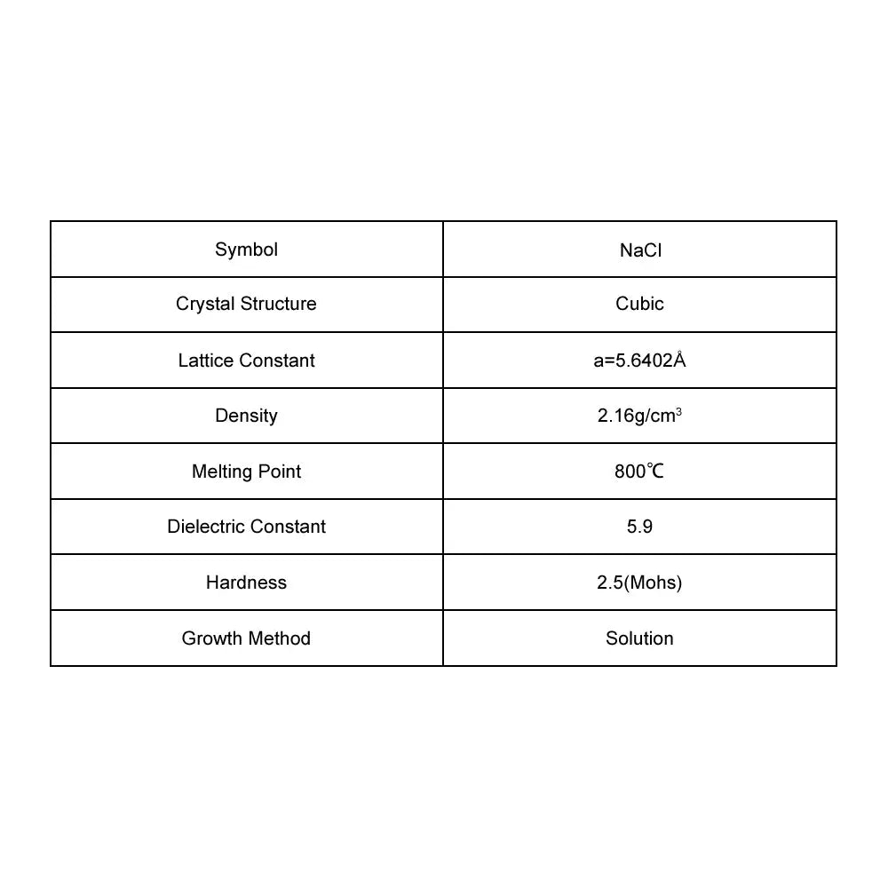 NaCl Single Crystal Substrate