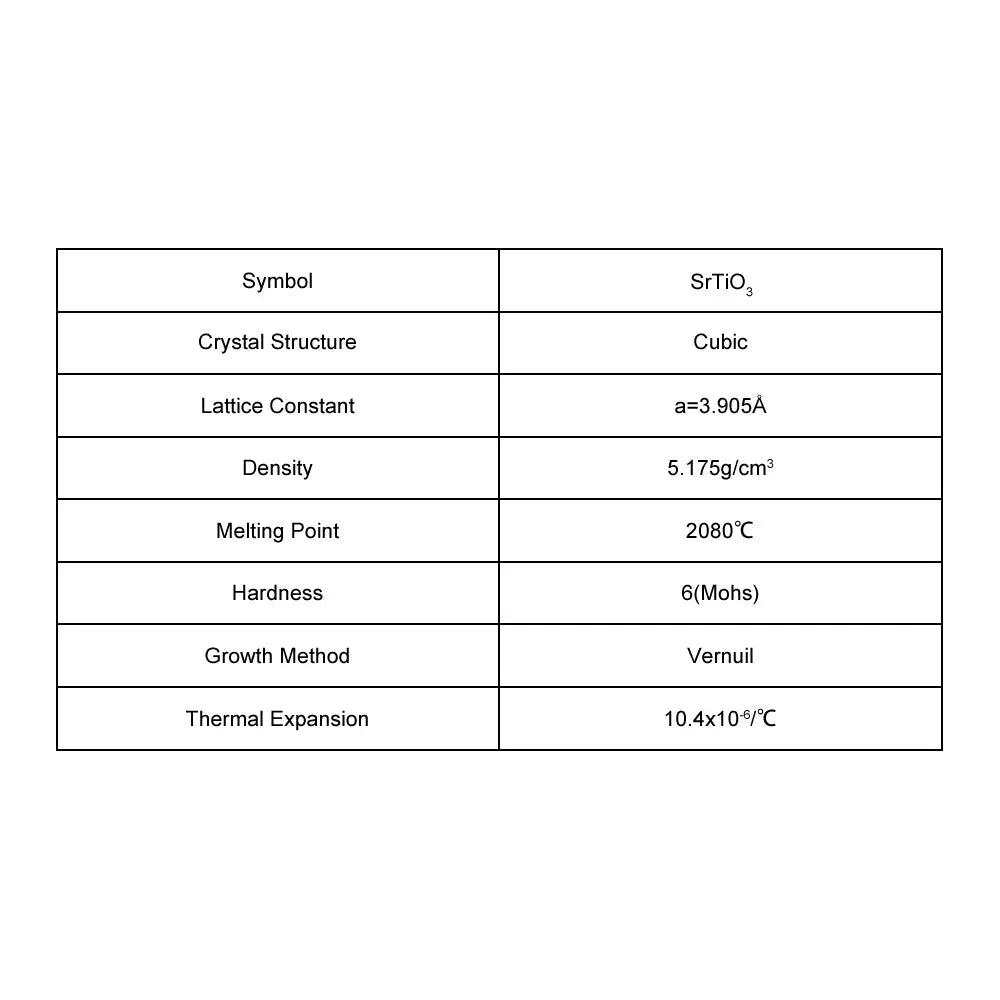 SrTiO3 Single Crystal Substrate