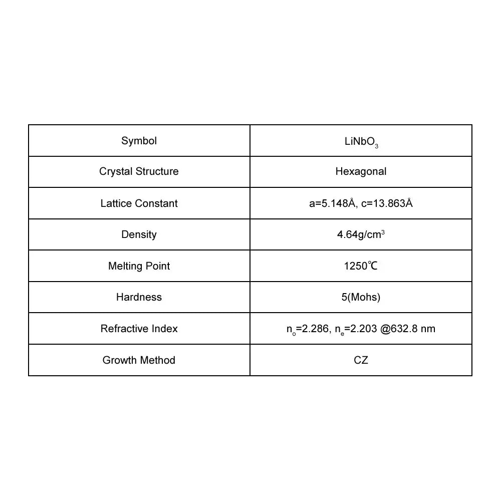 LiNbO3 Single Crystal Substrate