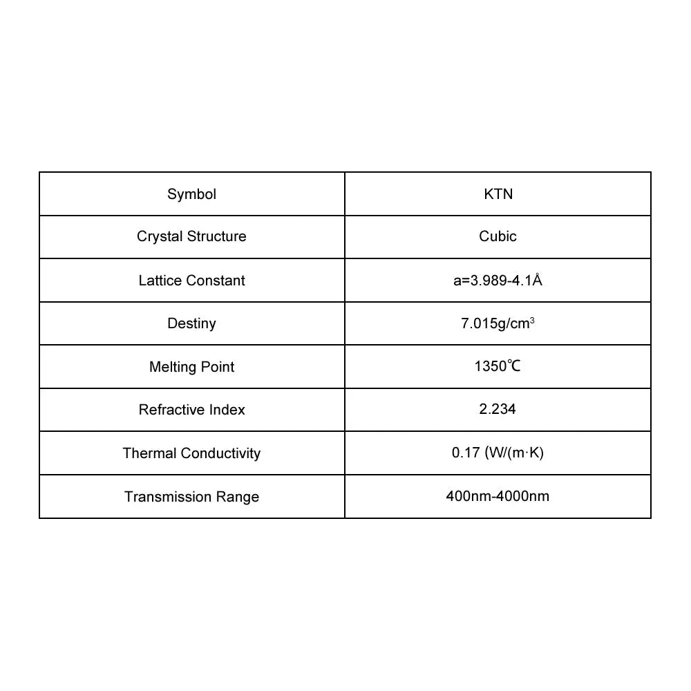 KTN Single Crystal Substrate