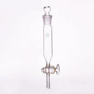 Cylindrical separating funnel with stopcock and stopper, 50 to 2000 ml