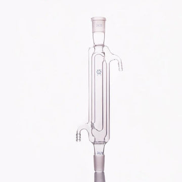 Davies condenser with joint and double surface, length 200 mm to 400 mm.