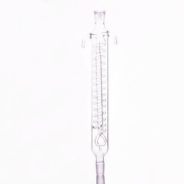 Dimroth condenser with joint, length 200 mm to 500 mm.