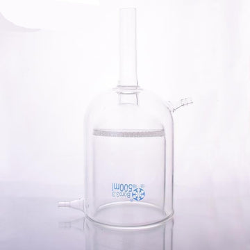 Double jacketed Buechner funnel with slit-sieve, 50 ml to 2000 ml