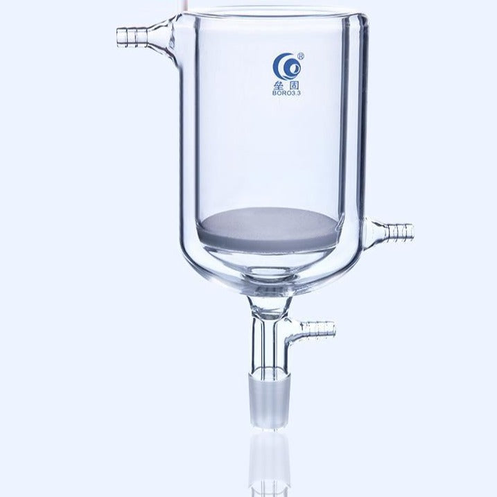 Double jacketed nutsche filter with frit and joint, 2000 ml to 5000 ml