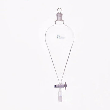 Dropping funnel with PTFE stopcock, capacity 60 ml to 3000 ml