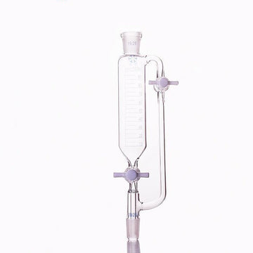 Dropping funnel with PTFE stopcock on pressure compensation tube, graduated, 50 ml to 1000 ml