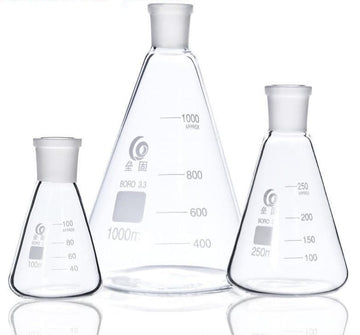 Erlenmeyer flask with ground glass joint, 25 ml to 10000 ml