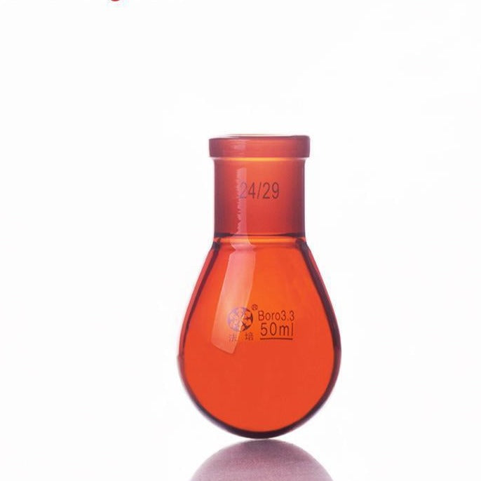 Evaporating flask, brown glass,  25 to 500 ml