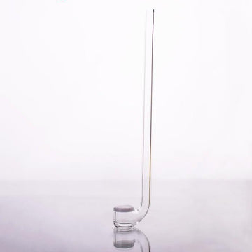 Gas dispersion tube with frit, 90° curved