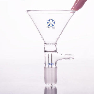Funnel with joint and hose connector, diameter 50 mm to 150 mm