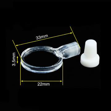 UV quartz cylindrical cuvette with PTFE stopper
