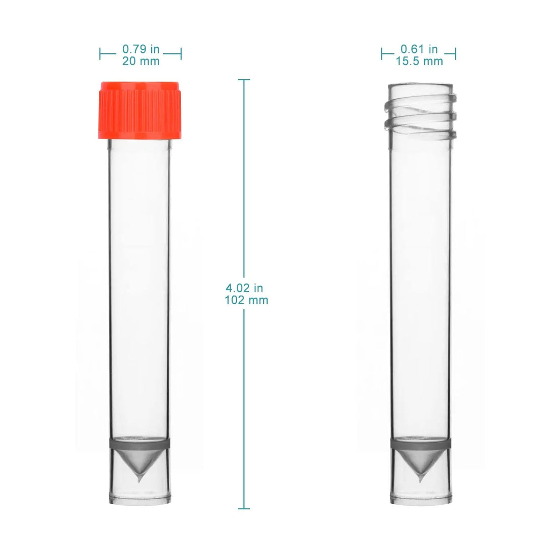 Graduated Cryogenic Vials, 10 ml, 100 Pack