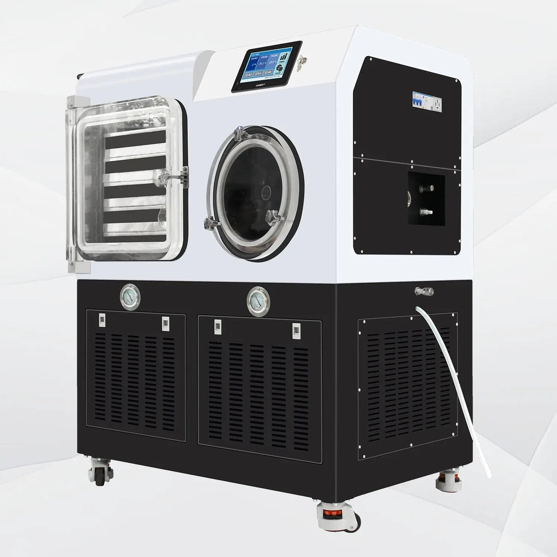 In-Situ Square Cabin Freeze Dryer, -80°C Cold Trap, -55℃~60℃ Partition, 0.2-2㎡ Drying Area,  4-30kg/Batch Water Capture Capacity