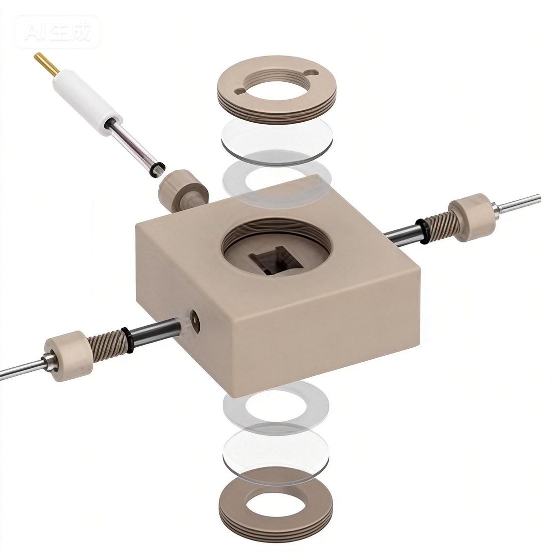 In-situ Lithium Metal Dendrite Observation Cell  [Three-Electrode]