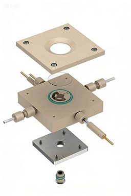 In-situ Raman Electrochemical Cell [Disk Substrate]