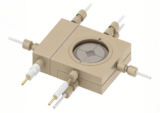 Pyrex Raman Cells In-situ Raman Spectroelectrochemical Cell [Three-chamber H-type Gas Di ...