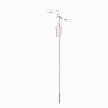Inlet tube with joint and vacuum take-off, length 200 mm