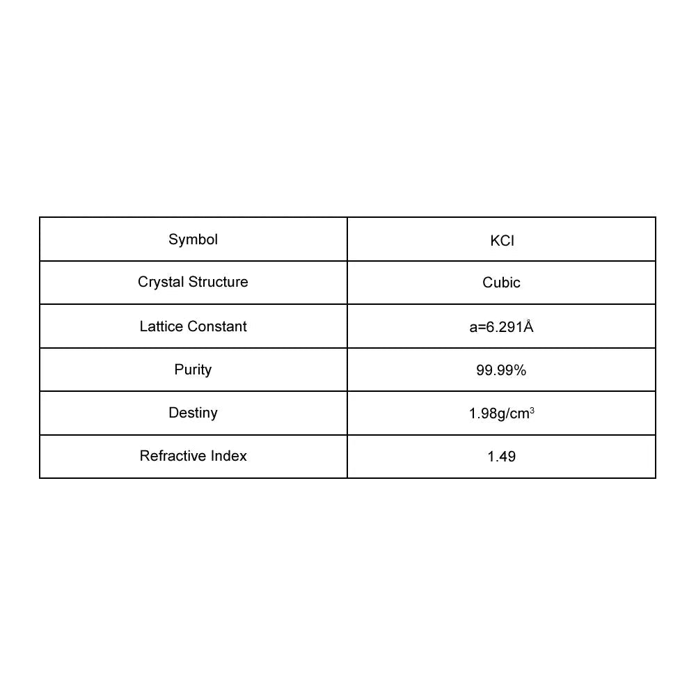 KCl Single Crystal Substrate