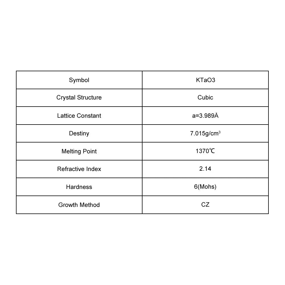KTaO3 Single Crystal Substrate