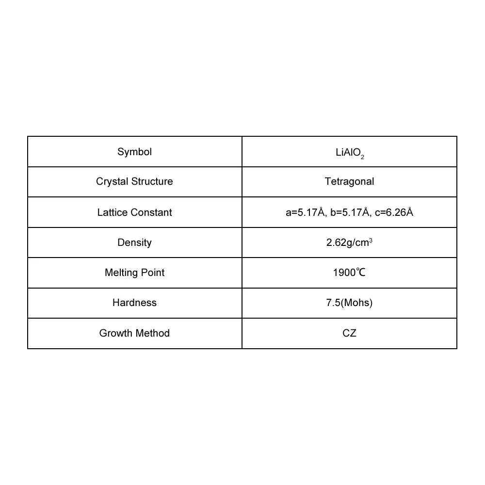 LiAlO2 Single Crystal Substrate