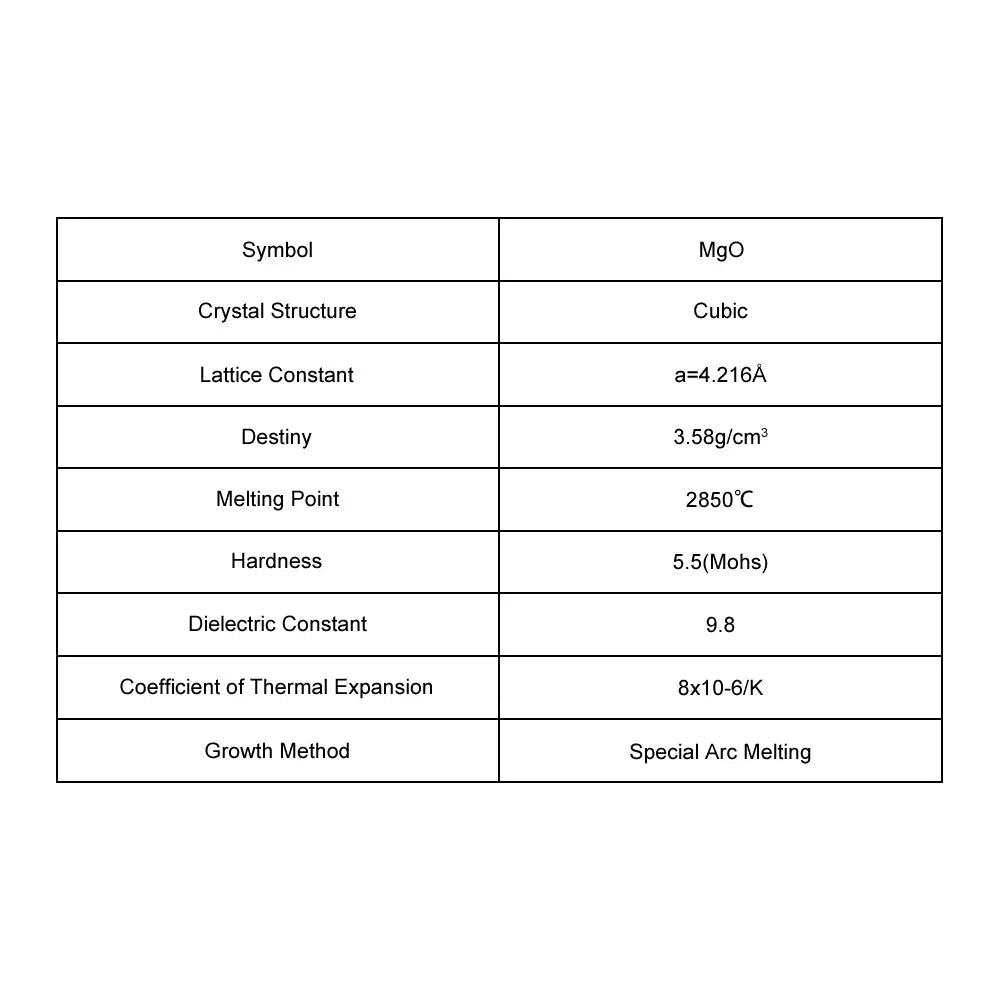 MgO Single Crystal Substrate