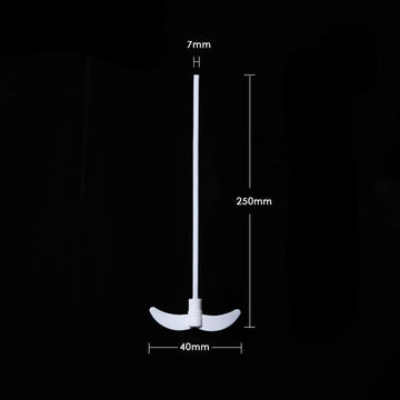 PTFE Stirring blades Propeller, 2-winged centrifugal type, length 250 mm to 750 mm