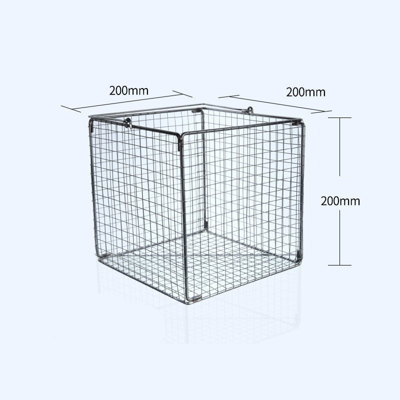 Square sterilisation cleaning baskets, stainless steel