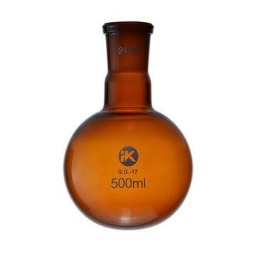 Round bottom flask with joint, brown glass, capacity 50 to 2000 ml