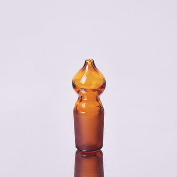 Stopper with joint, hollow glass, brown glass
