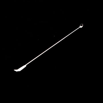 Micro spoon with spatula, stainless steel, length 10 to 30 cm