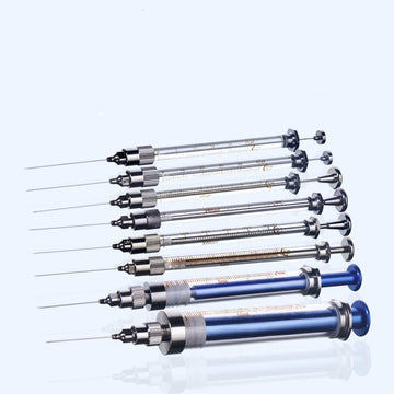 Microlitre luer lock syringe, capacity 25 ul to 100 ml