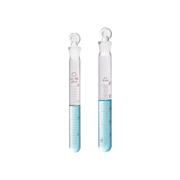 10 pcs/pack, glass test tube with stopper, graduated