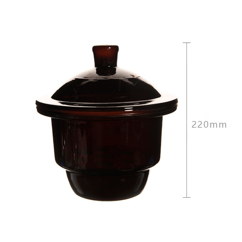 Desiccator, brown glass