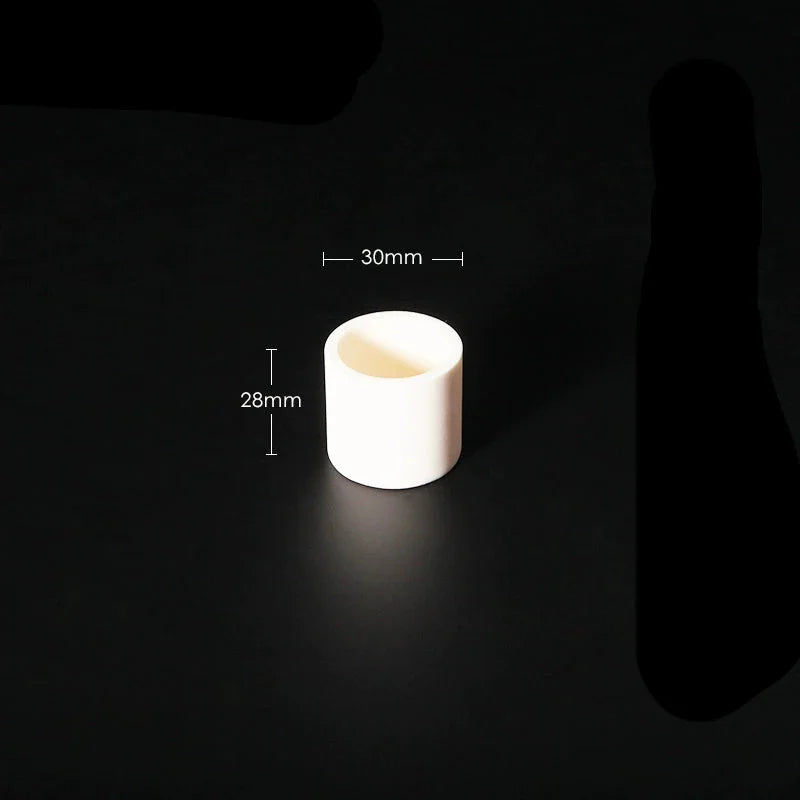 Cylindrical alundum crucible, capacity 5 to 1.000 ml