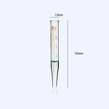 Centrifuge glass tubes with conical bottom, capacity 5 to 50 ml, 10 pcs/pack