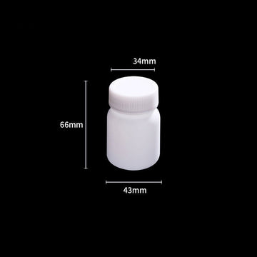 Wide mouth bottles with screw cap, Plastic PE, capacity 50 ml to 2000 ml