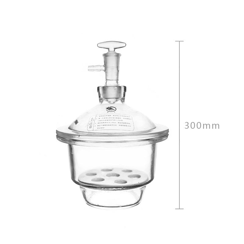 Vacuum Desiccator with tube and stopcock, clear glass