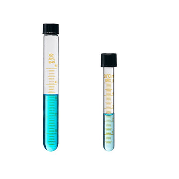 10 pcs/pack, glass test tube with screw cap, graduated