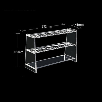 Singe bank colorimetric tube plastic stand, slots 6 to 12