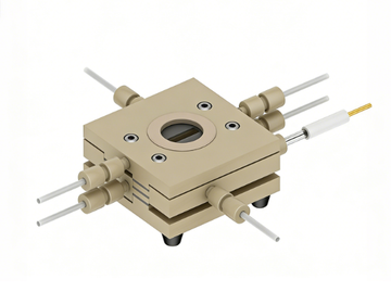 Observable Gas Diffusion Flow Cell