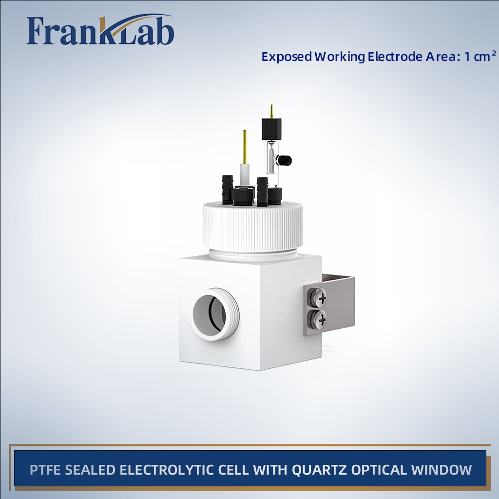 PTFE Sealed Electrolytic Cell with Quartz Optical Window