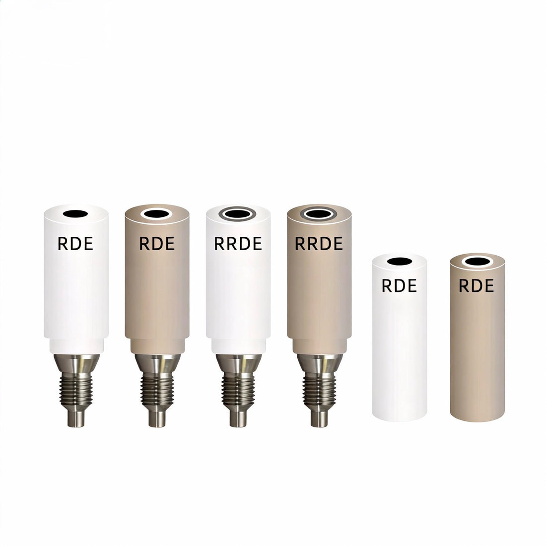 Rotating Ring Disk Electrode/RRDE, Glassy Carbon / Platinum / Gold Disk, Female Thread, Metrohm Compatible