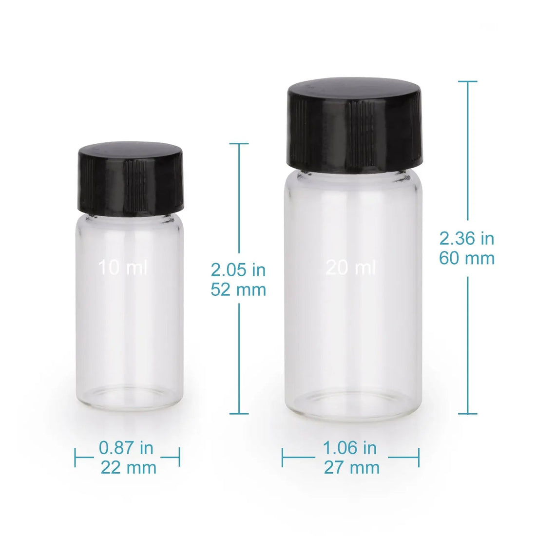 Sampling Vials with Screw Cap, 10-20 ml