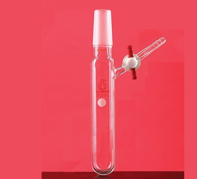 Schlenk tube with joint cone and stopcock on side, capacity 10 to 250 ml