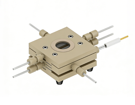 Observable Gas Diffusion Flow Cell