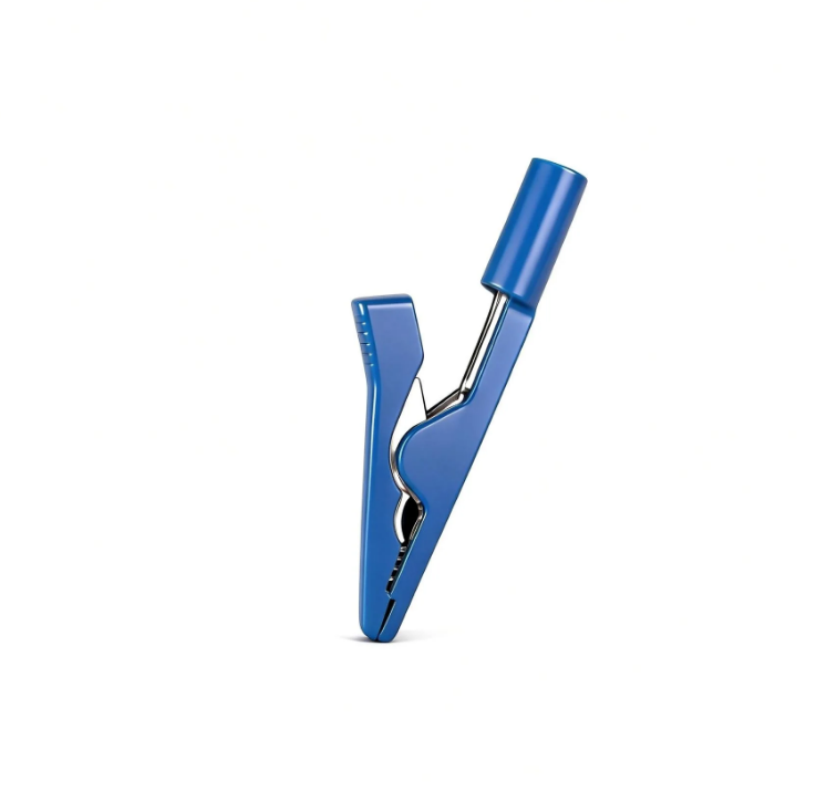 Nickel Plated Copper Electrode Holder/Alligator Clip Protective Cover， 0.1-5 mm Clampable Thickness, >99.99% Purity,