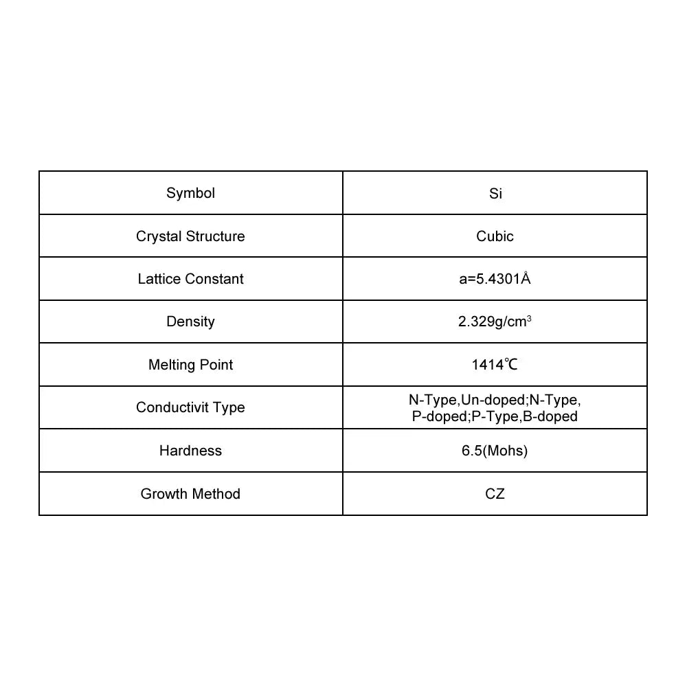 Si Single Crystal Substrate (Wafer)